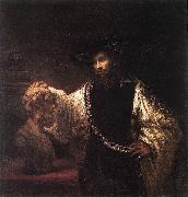 Aristotle with a Bust of Homer  jh, REMBRANDT Harmenszoon van Rijn